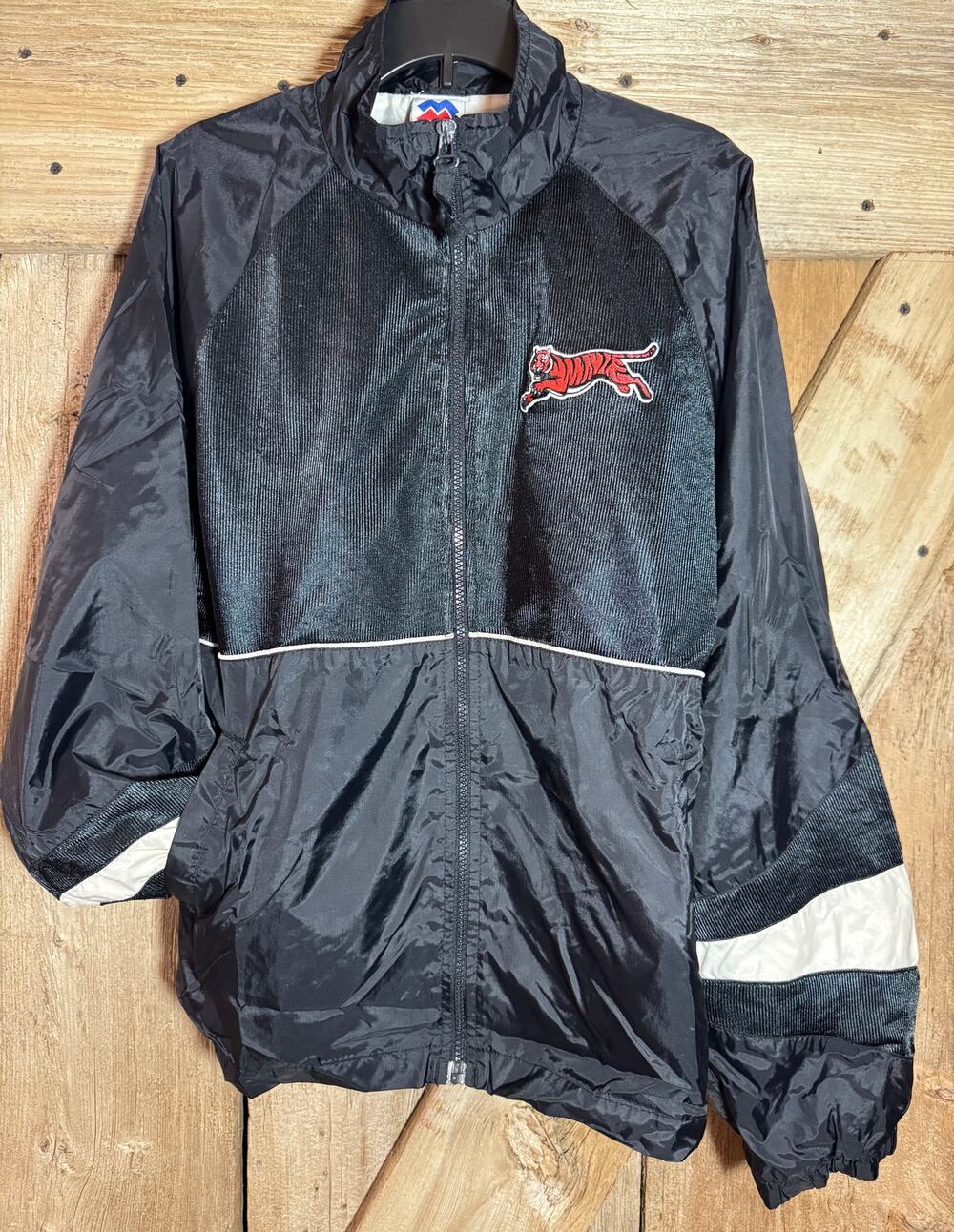 Vintage Cincinnati Bengals Tiger Full Zip Starter Jacket Kids Majestic XL Sz 18
